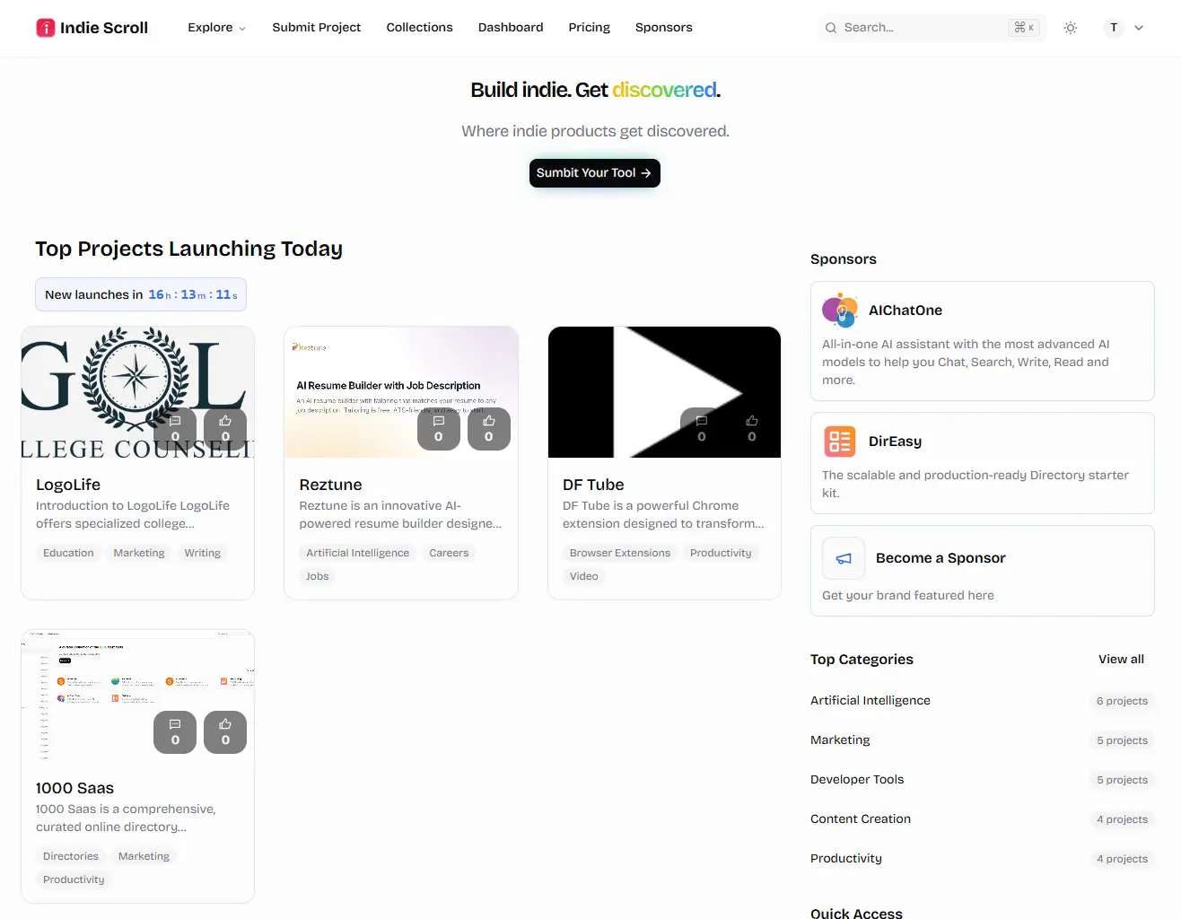 Screenshot 1 of Indie Scroll