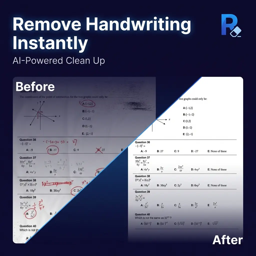 Screenshot 1 of Remove Handwriting