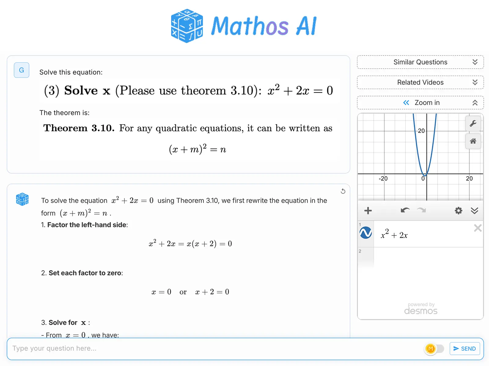 Screenshot 2 of Mathos AI