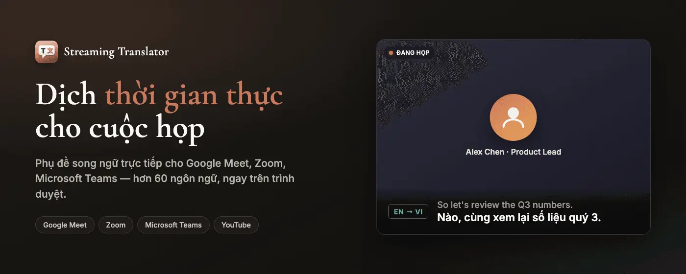 Screenshot 1 of Streaming Translator