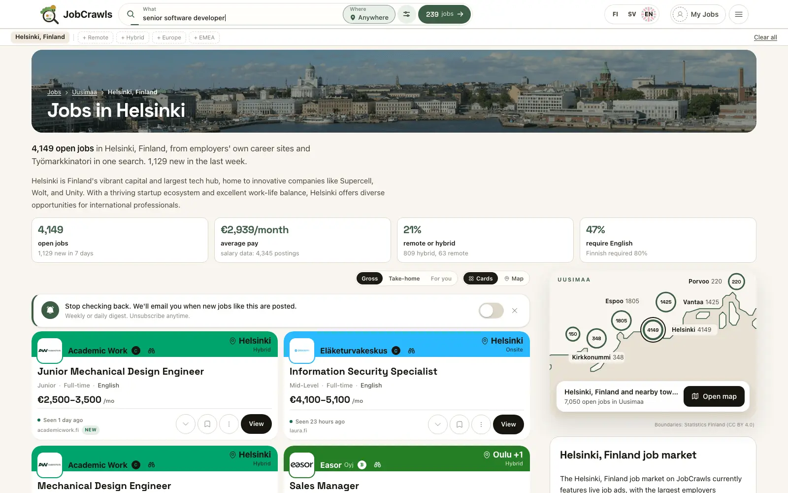 Screenshot 2 of JobCrawls