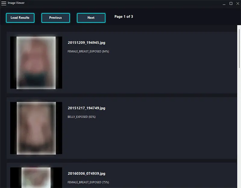 Screenshot 6 of Detectnix Vision Adult Content Scanner