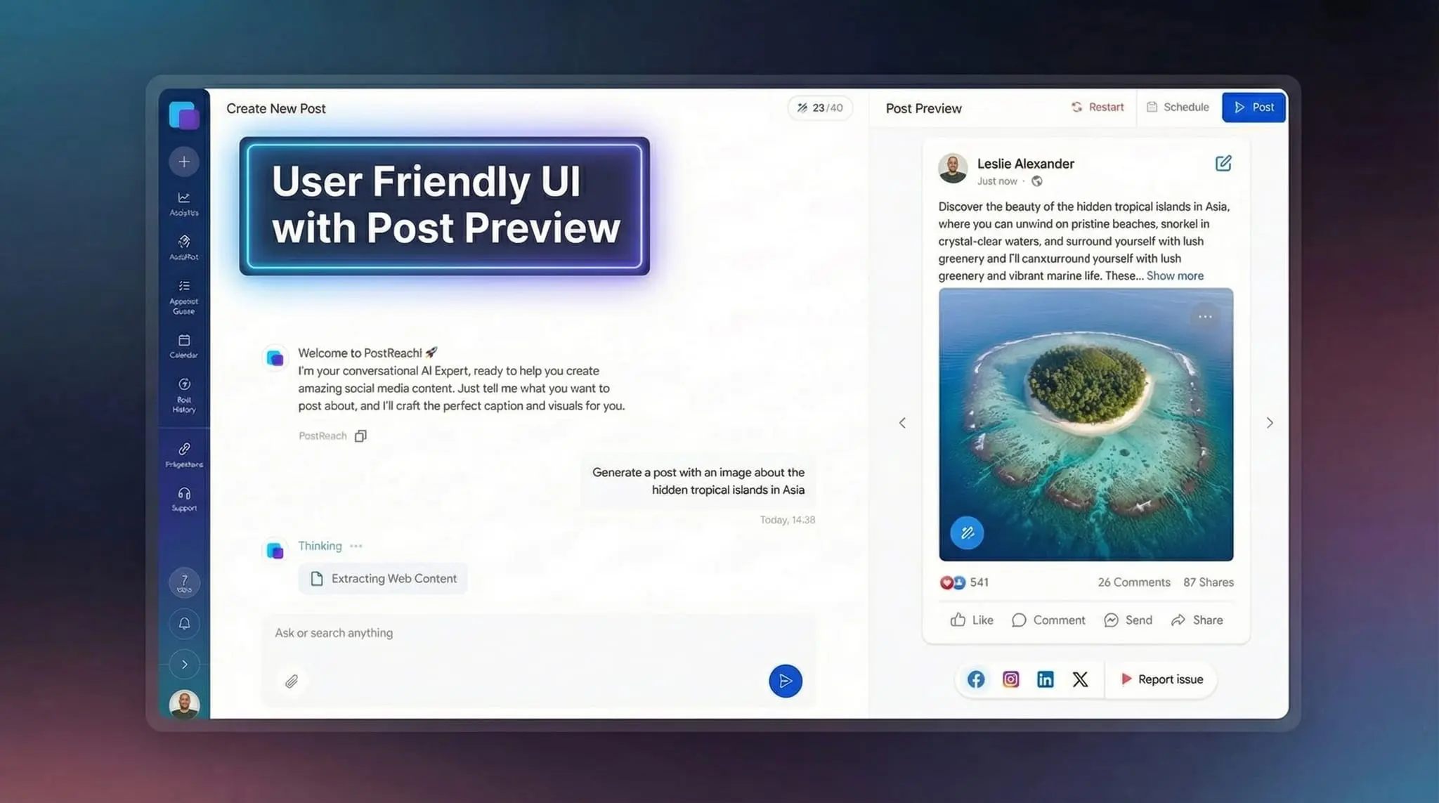 Screenshot 5 of PostReach AI