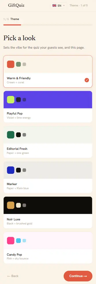 Screenshot 2 of GiftQuiz