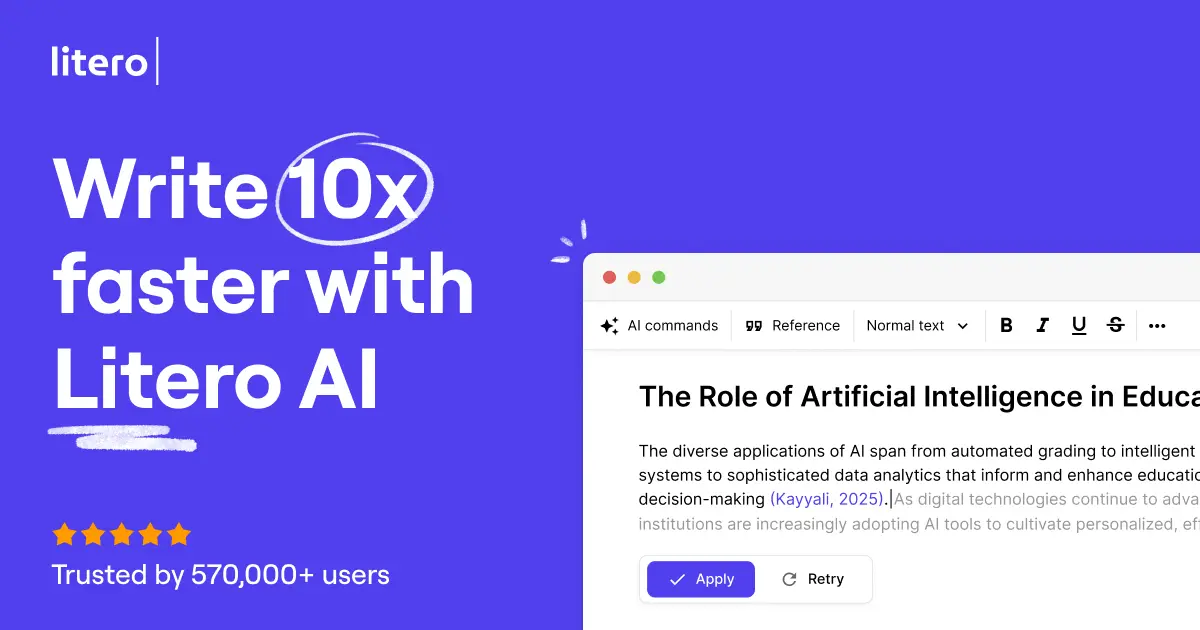 Screenshot 1 of Litero AI