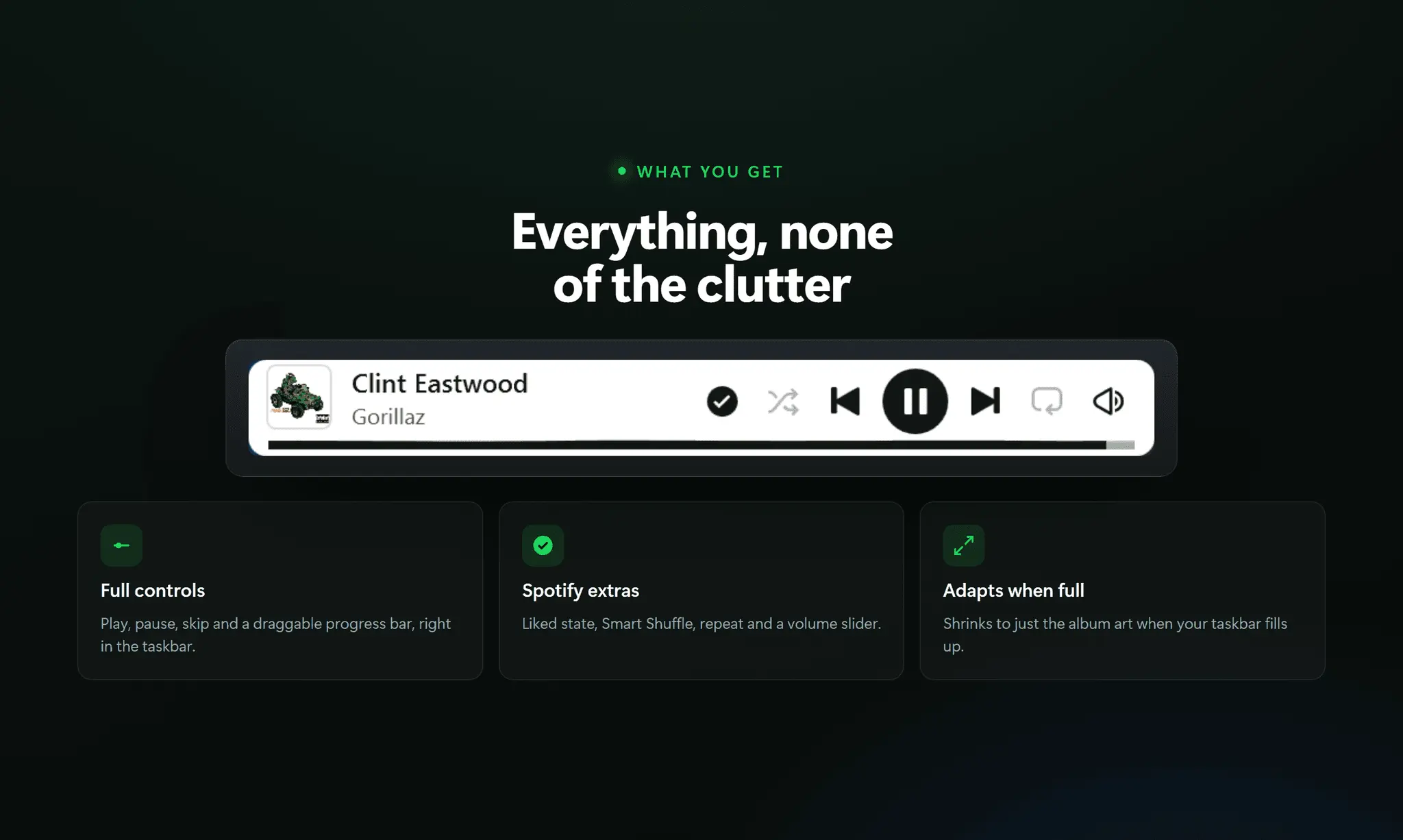 Screenshot 5 of Now Playing - Taskbar Widget