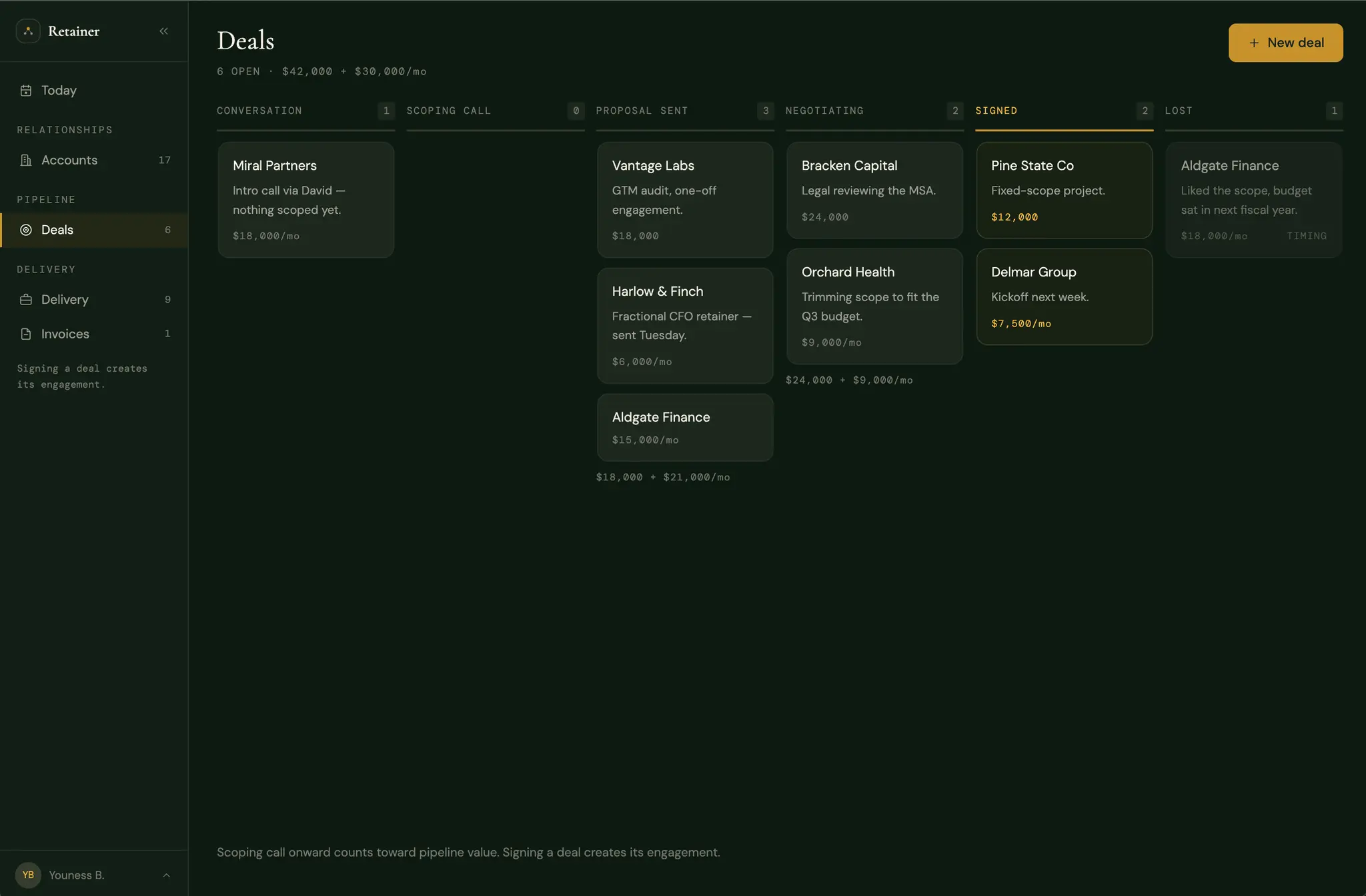 Screenshot 3 of Retainer - useretainer.com