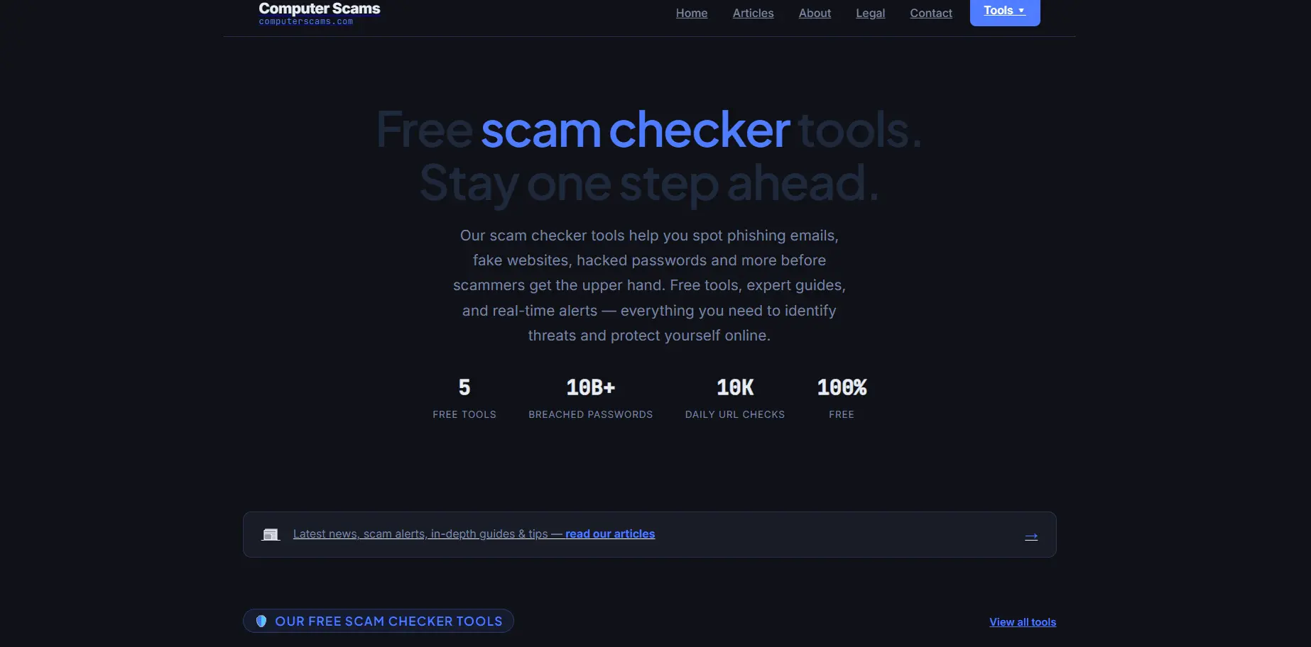Screenshot 1 of Computer Scams