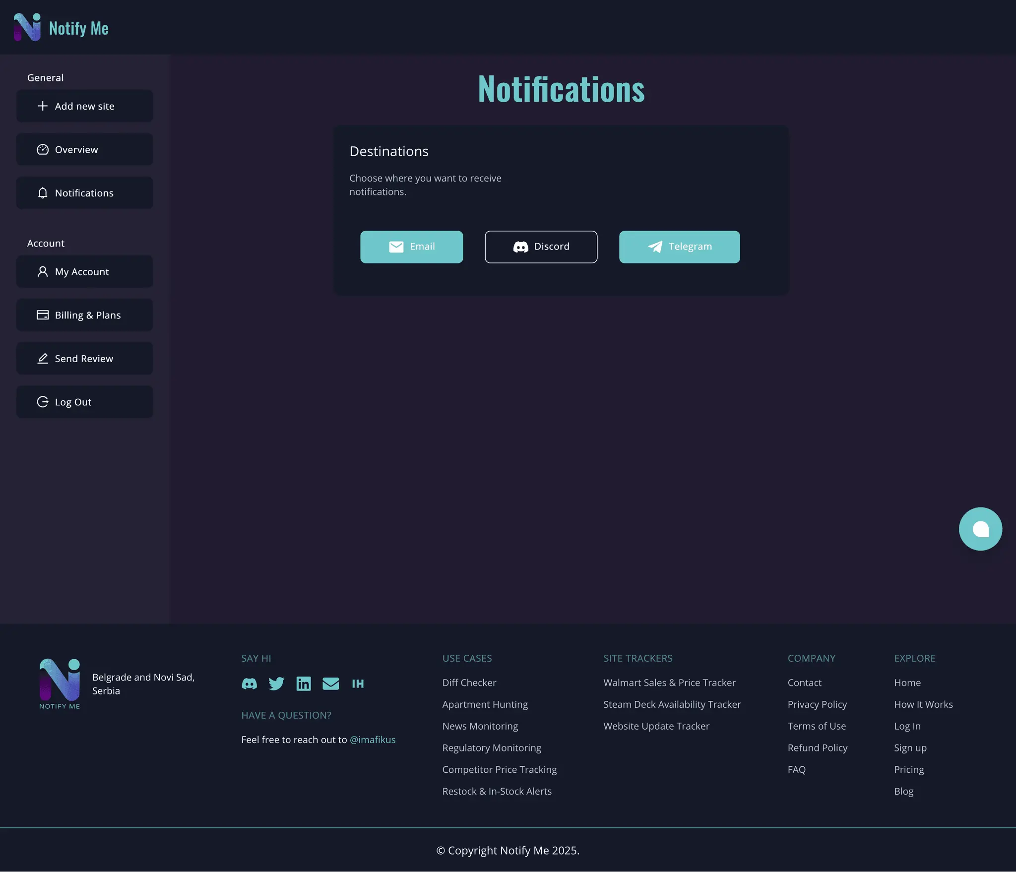 Screenshot 1 of Notify Me