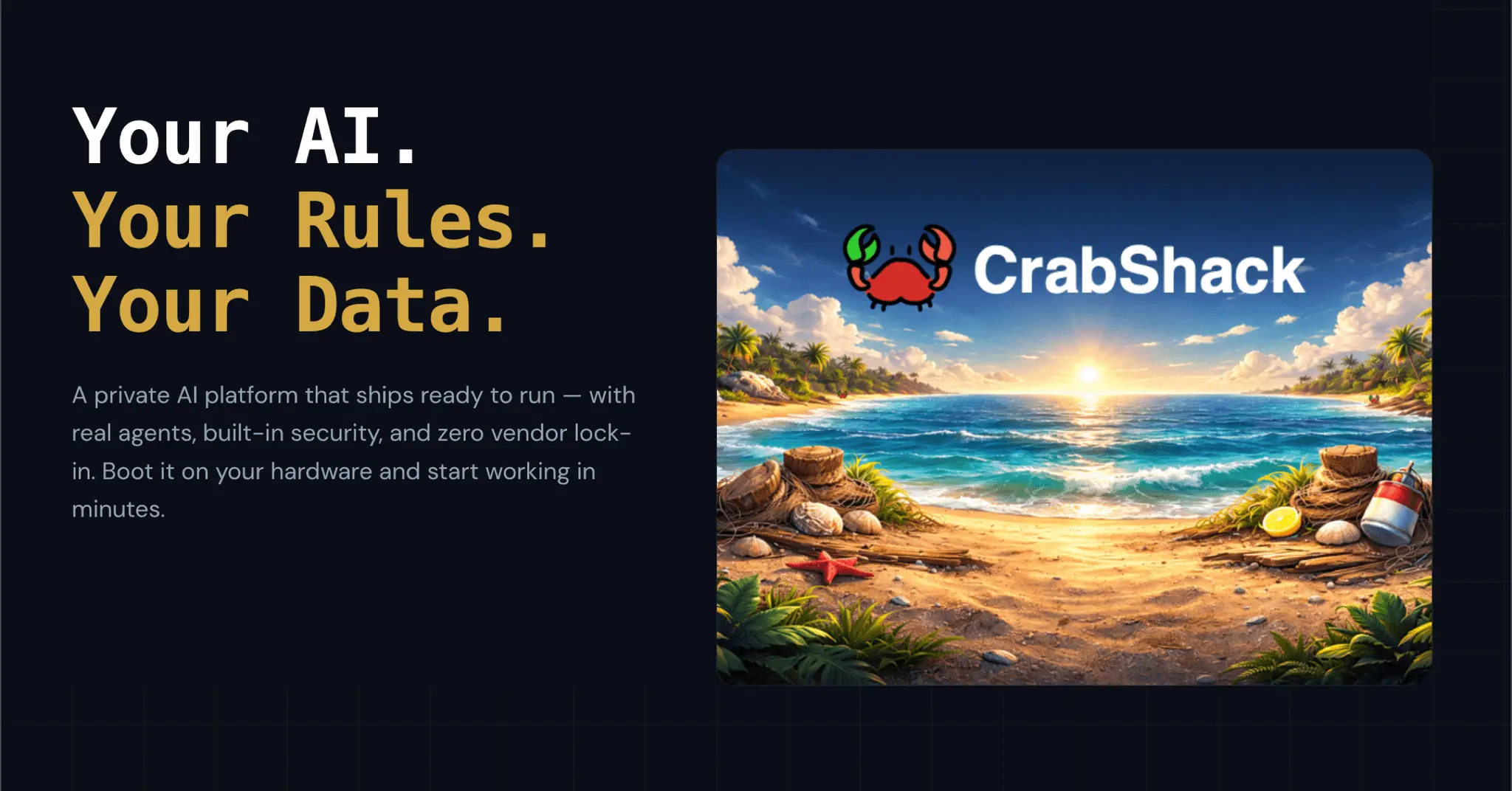 Screenshot 1 of CrabShack AI