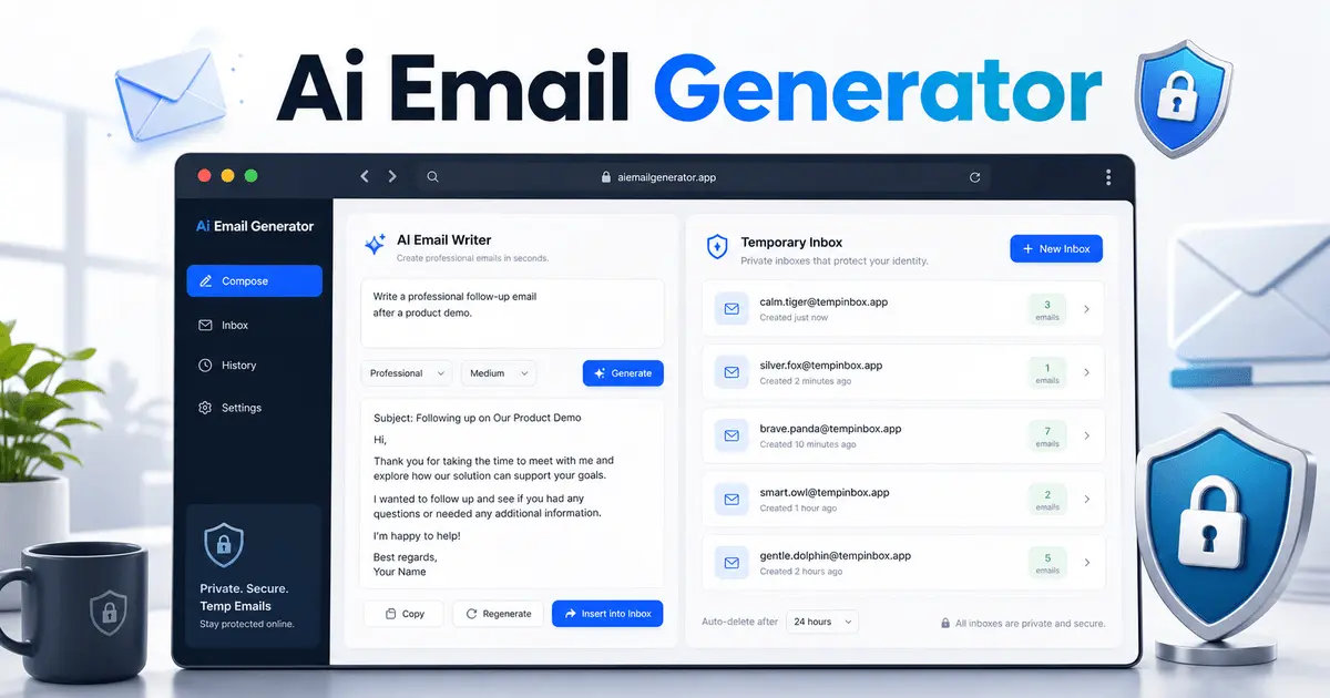 Screenshot 1 of AI Email Generator