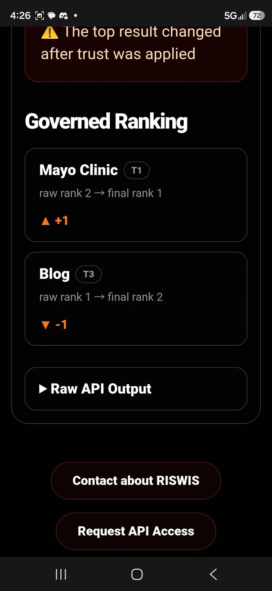 Screenshot 3 of RISWIS Applied