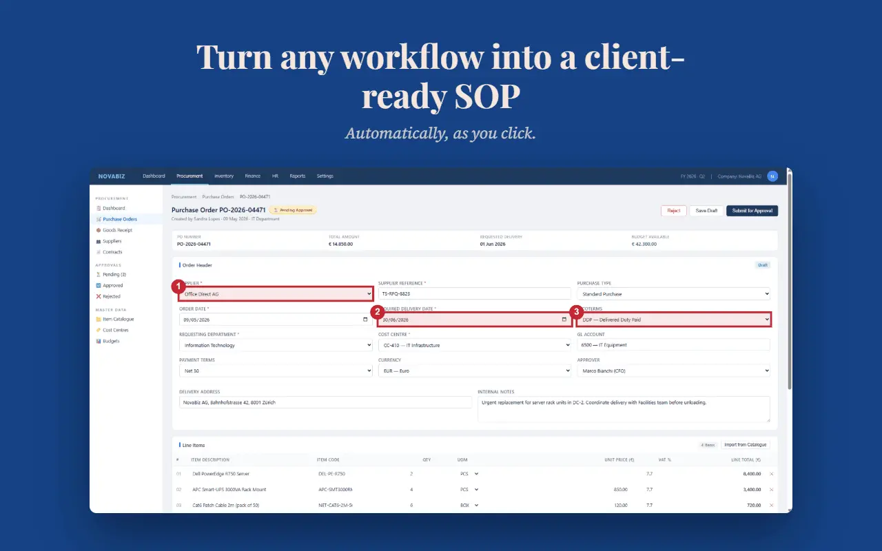 Screenshot 1 of MySOP.guru