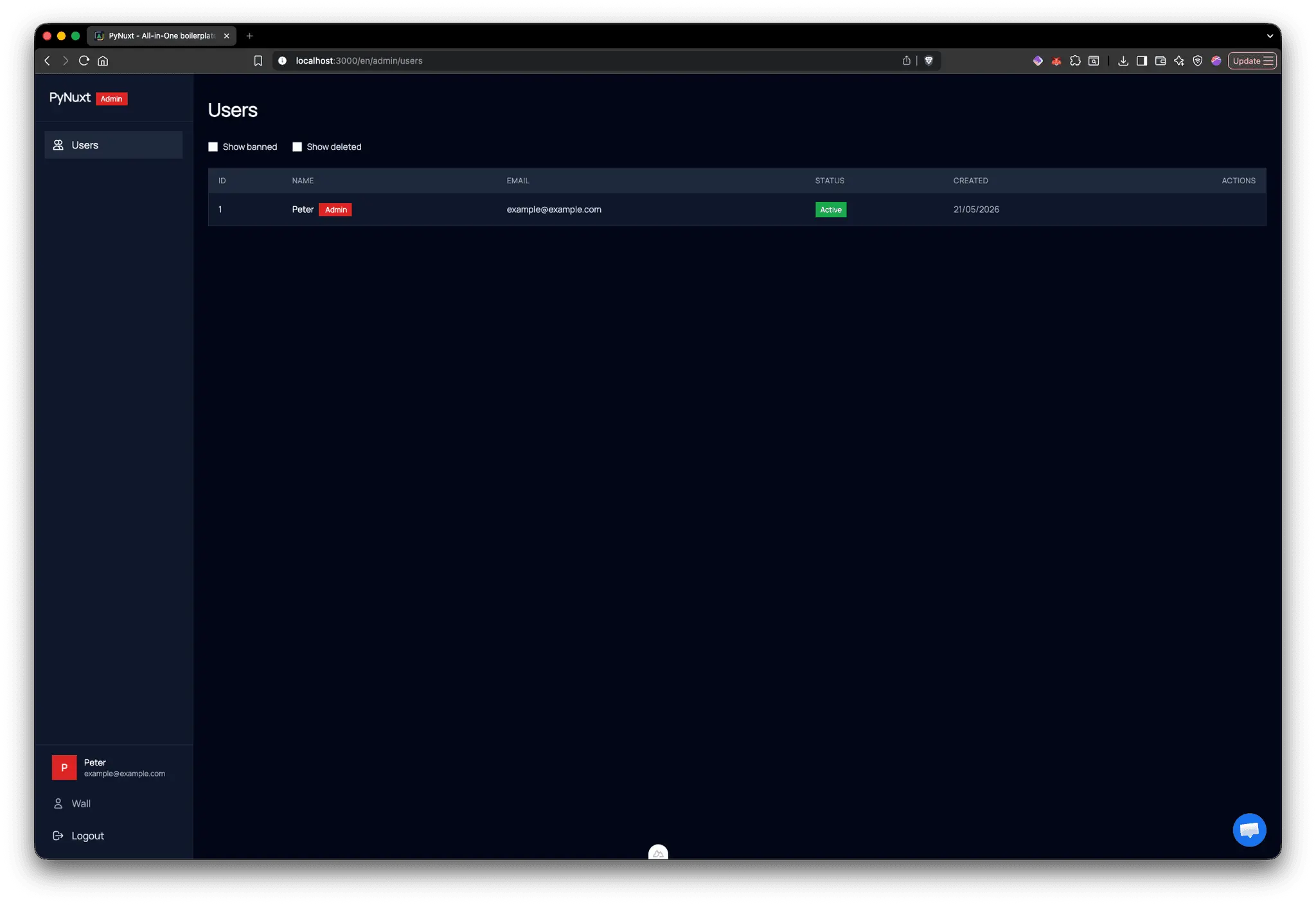 Screenshot 5 of PyNuxt