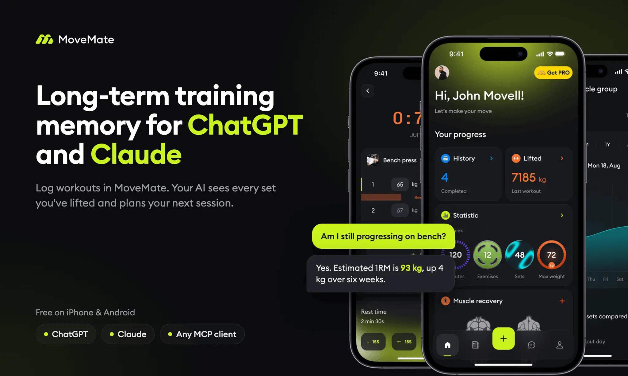 Screenshot 1 of MoveMate for ChatGPT & Claude