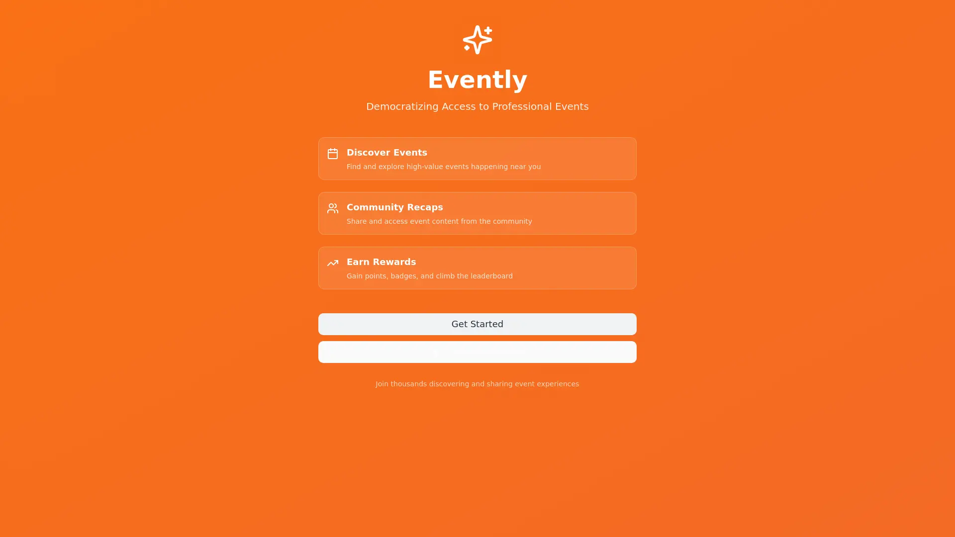 Screenshot 1 of Evently - Democratizing Event Access