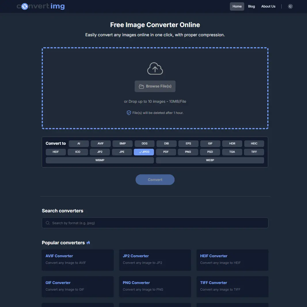 Screenshot 2 of Image Converter Online - ConvertImg