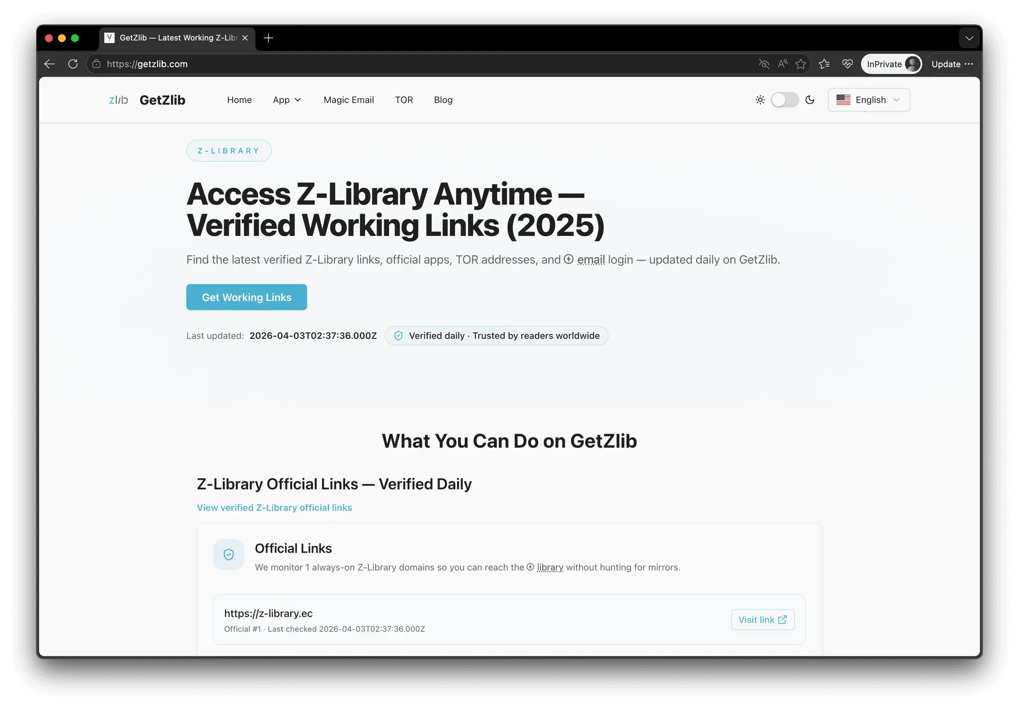 Screenshot 1 of GetZlib