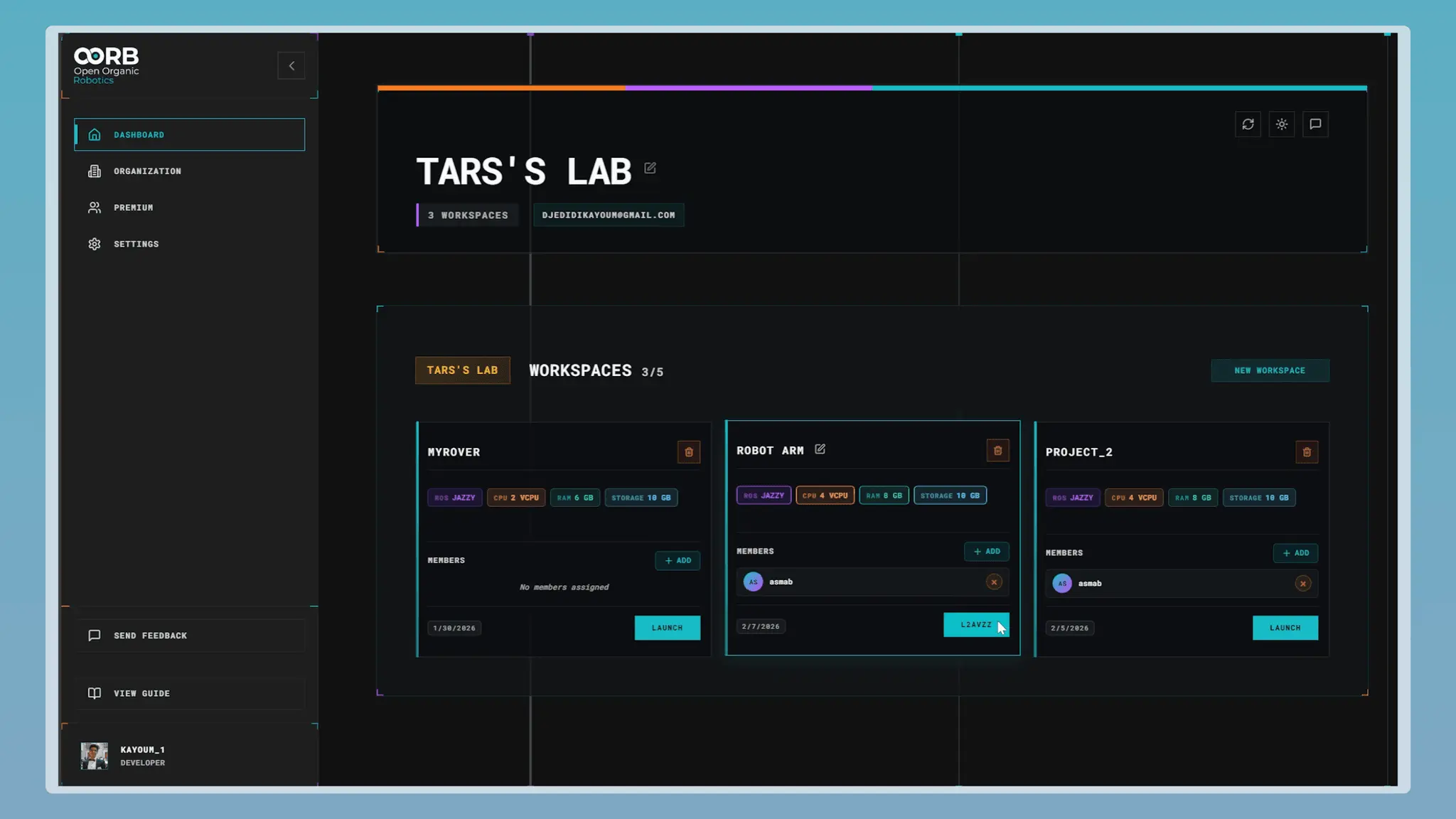 Screenshot 6 of OORB Studio, the Replit for robotics
