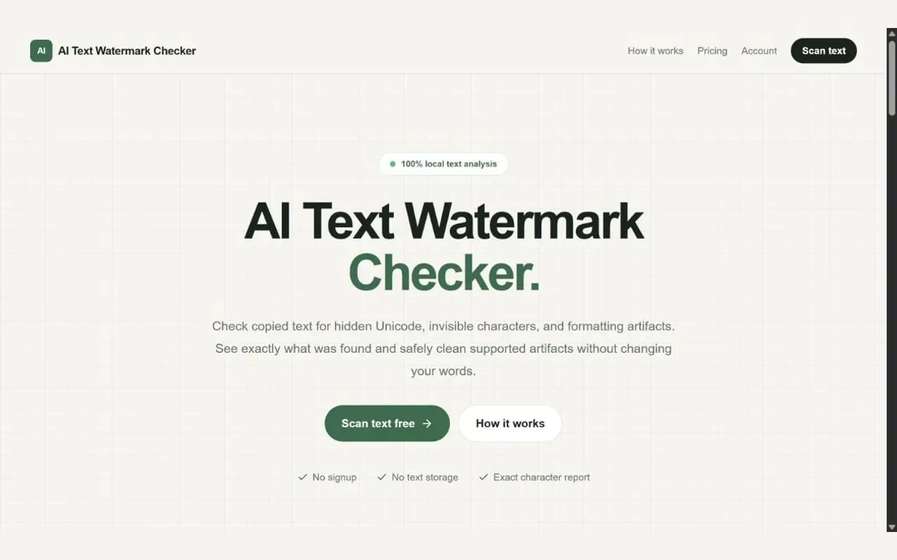 Screenshot 1 of AI Text Watermark Remover