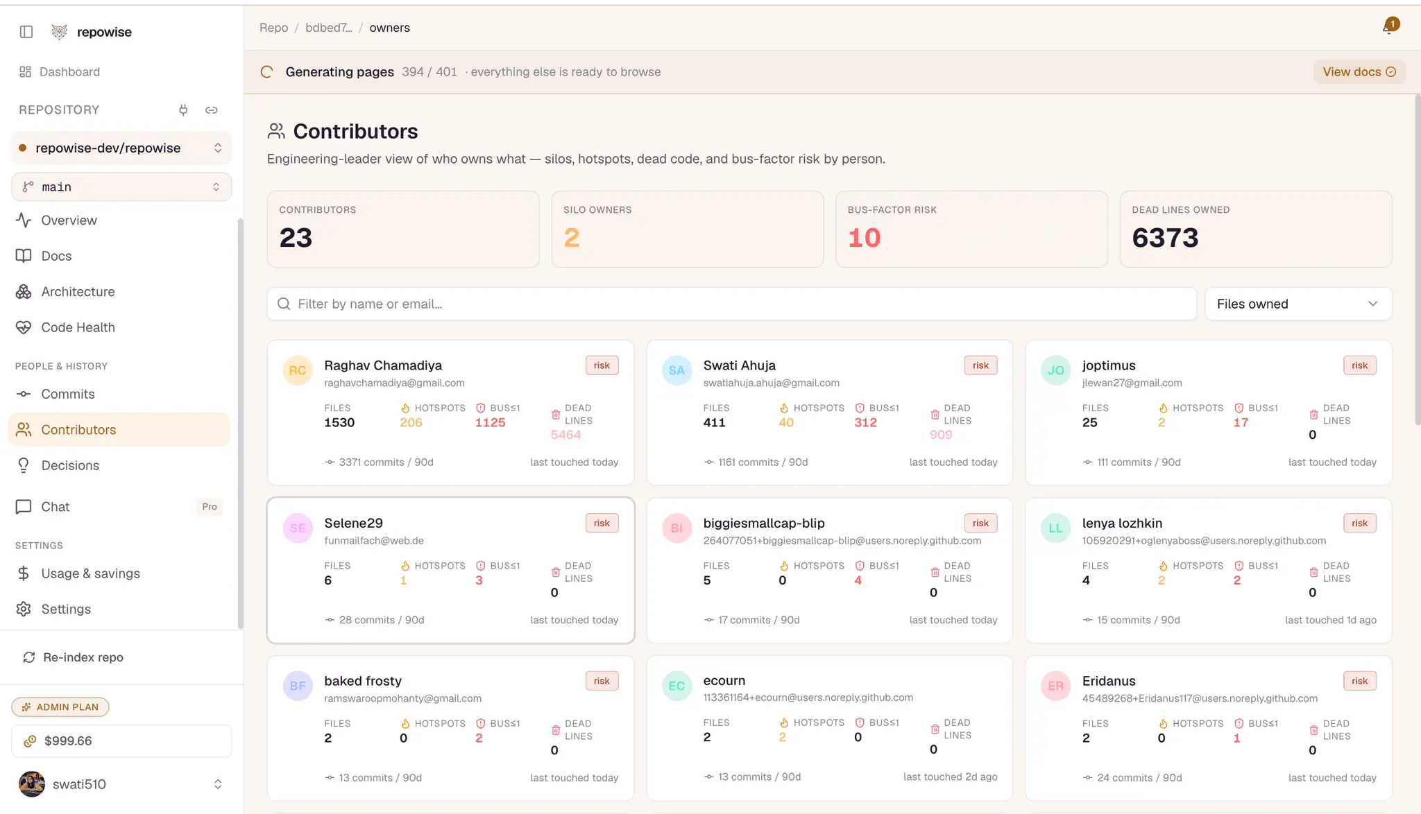 Screenshot 6 of Repowise