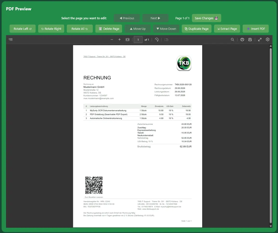 Screenshot 7 of MySorty: PDF sorting & e-invoicing