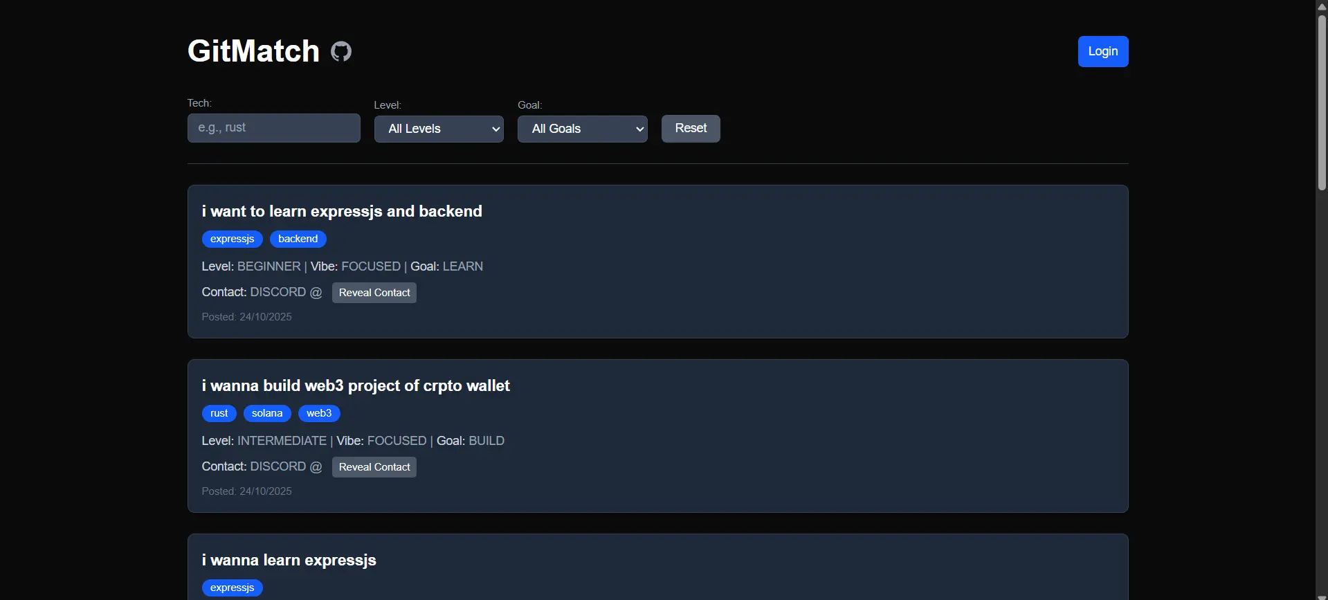 Screenshot 1 of GitMatch