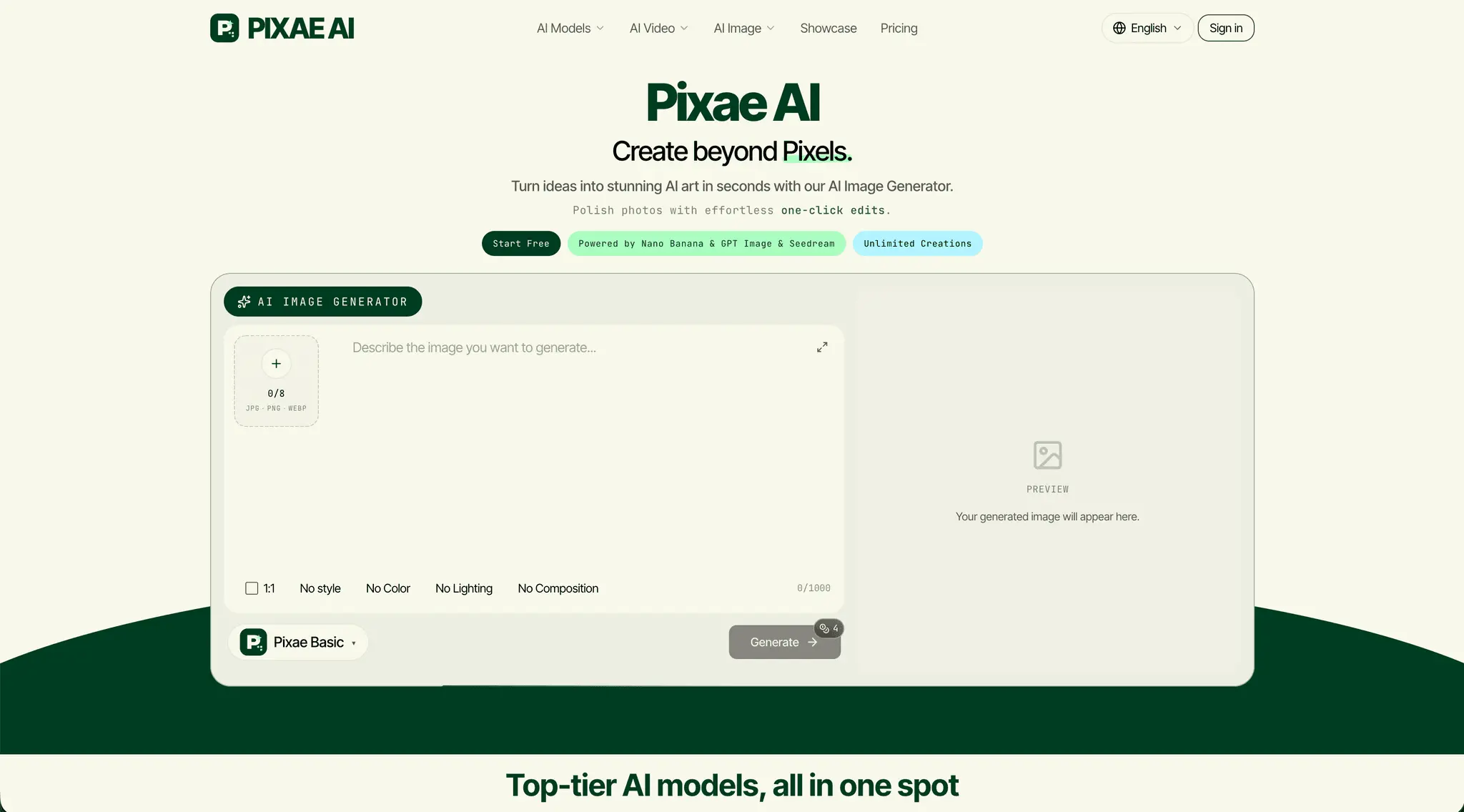 Screenshot 1 of Pixae AI