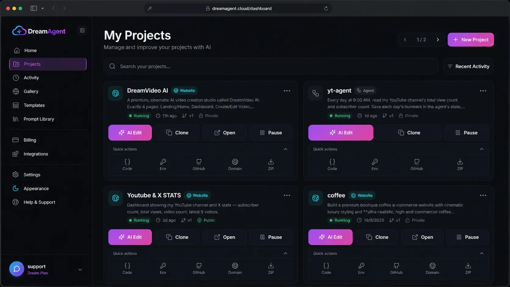 Screenshot 2 of DreamAgent