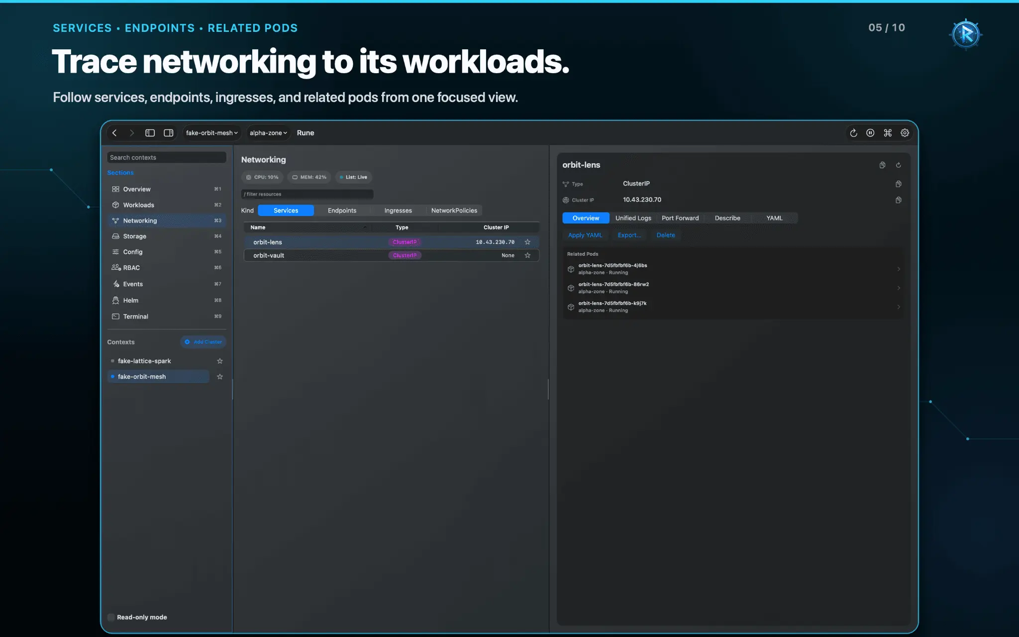 Screenshot 5 of Rune Kubernetes Client