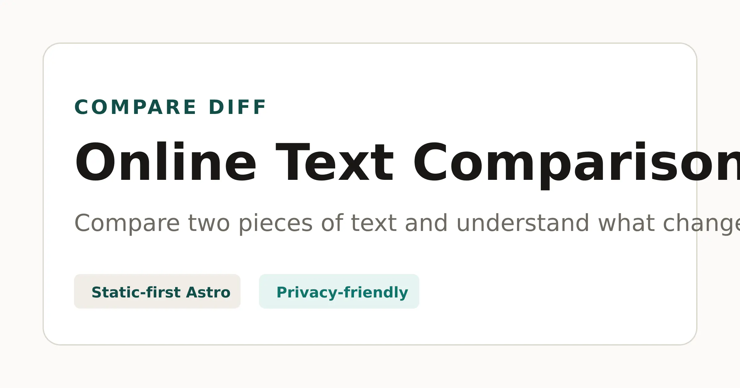 Screenshot 1 of Compare Diff Online