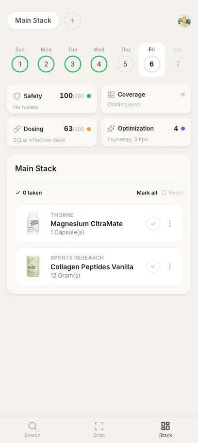 Screenshot 5 of Supplement Scanner: BioStacks