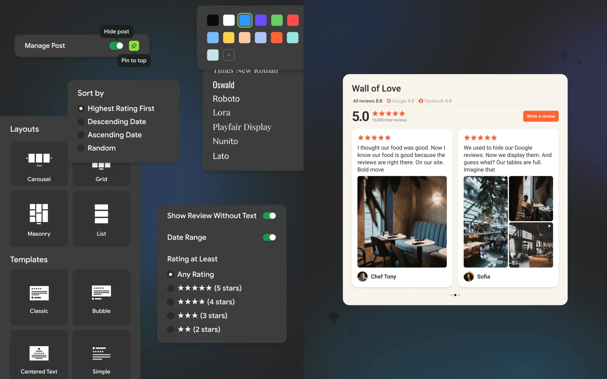 Screenshot 2 of Mirror App. Reviews Widget