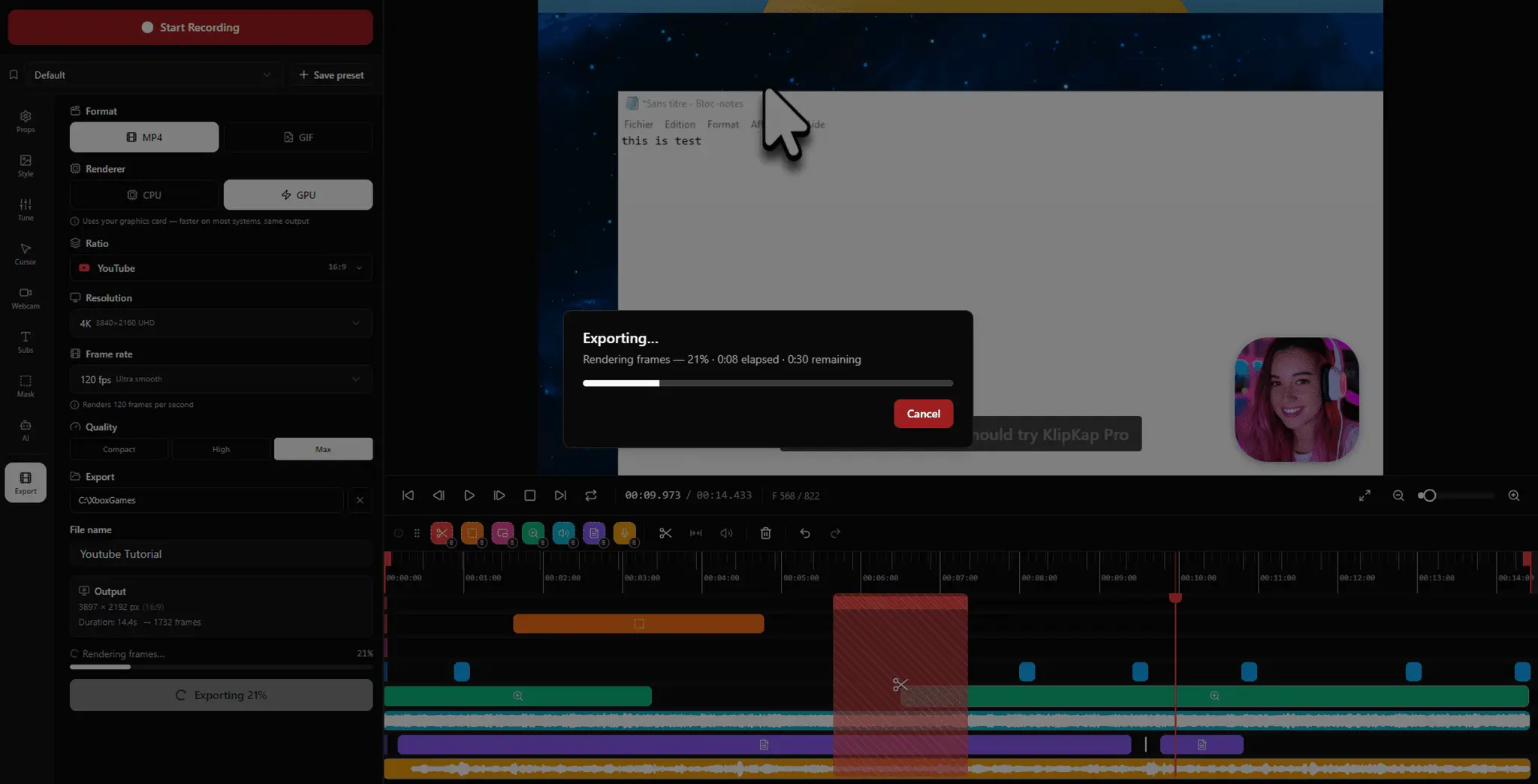 Screenshot 5 of KlipKap Pro