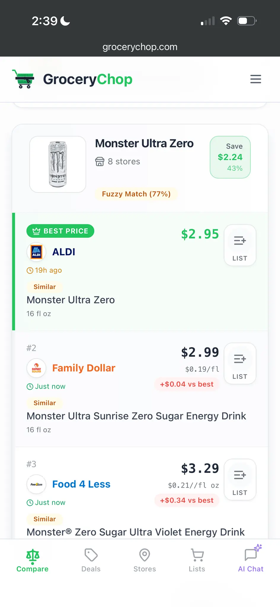 Screenshot 2 of GroceryChop