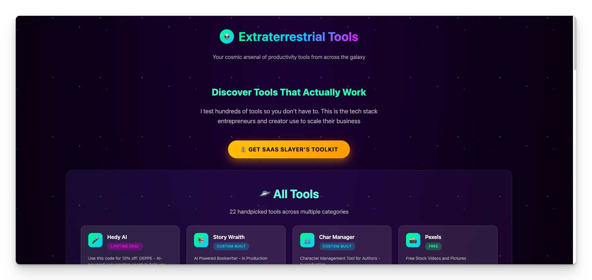 Screenshot 2 of  Extraterrestrial Tools