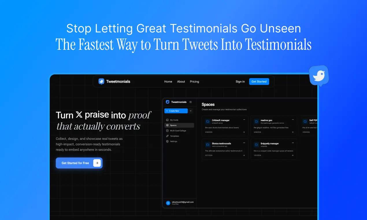Screenshot 1 of Tweetmonials