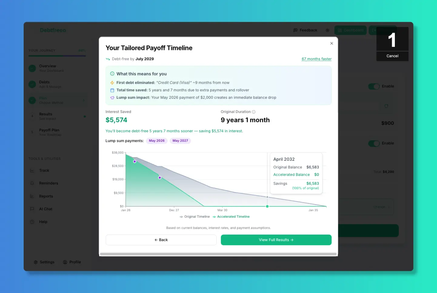 Screenshot 2 of Debtfreeo