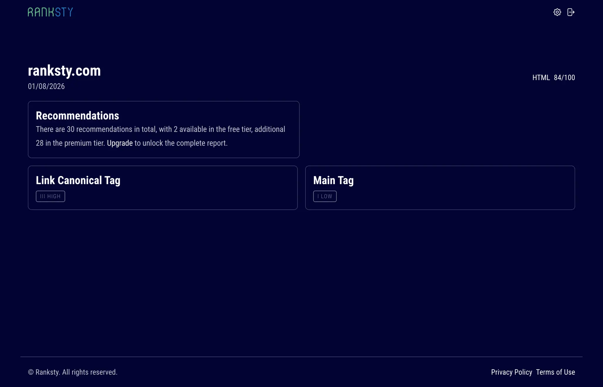 Screenshot 1 of Ranksty