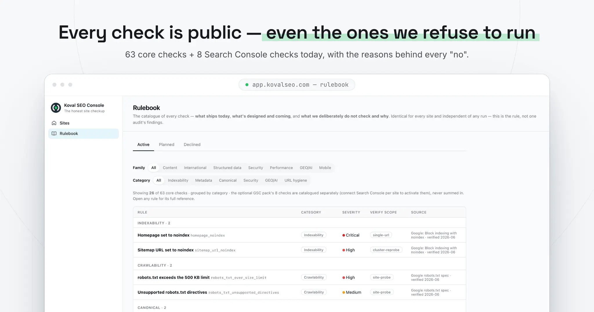 Screenshot 4 of Koval SEO Console