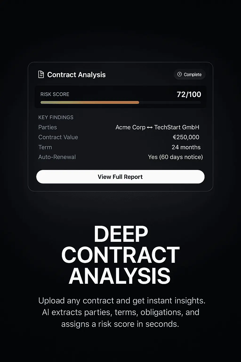 Screenshot 4 of Averum Contracts | AI-Powered Contract