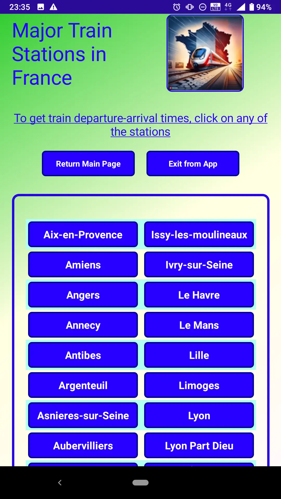 Screenshot 10 of EuroRail Tracker