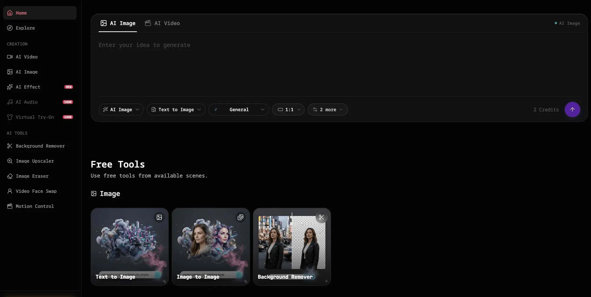 Screenshot 1 of 10b.ai – AI Image Generator 