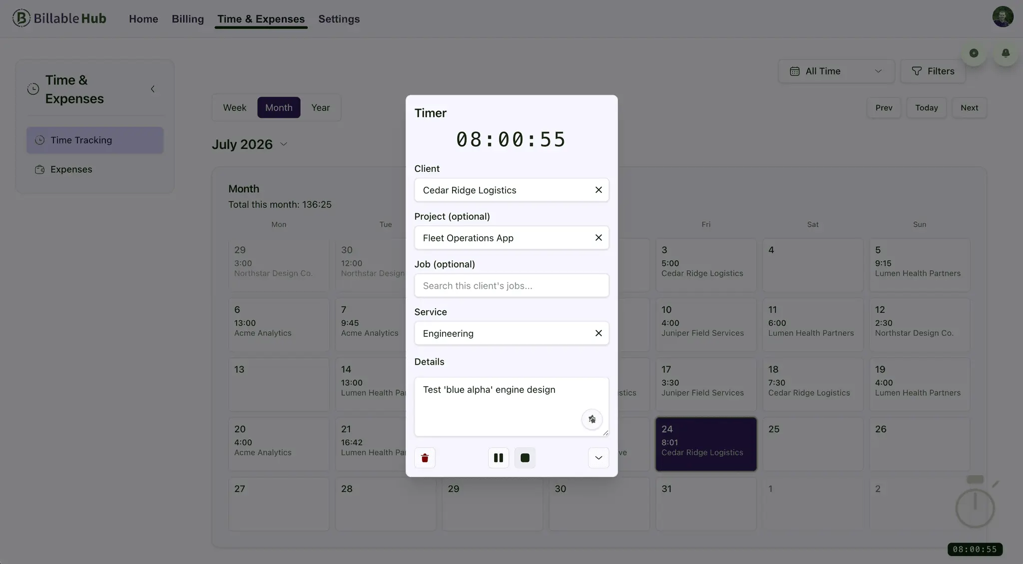 Screenshot 2 of Billable Hub