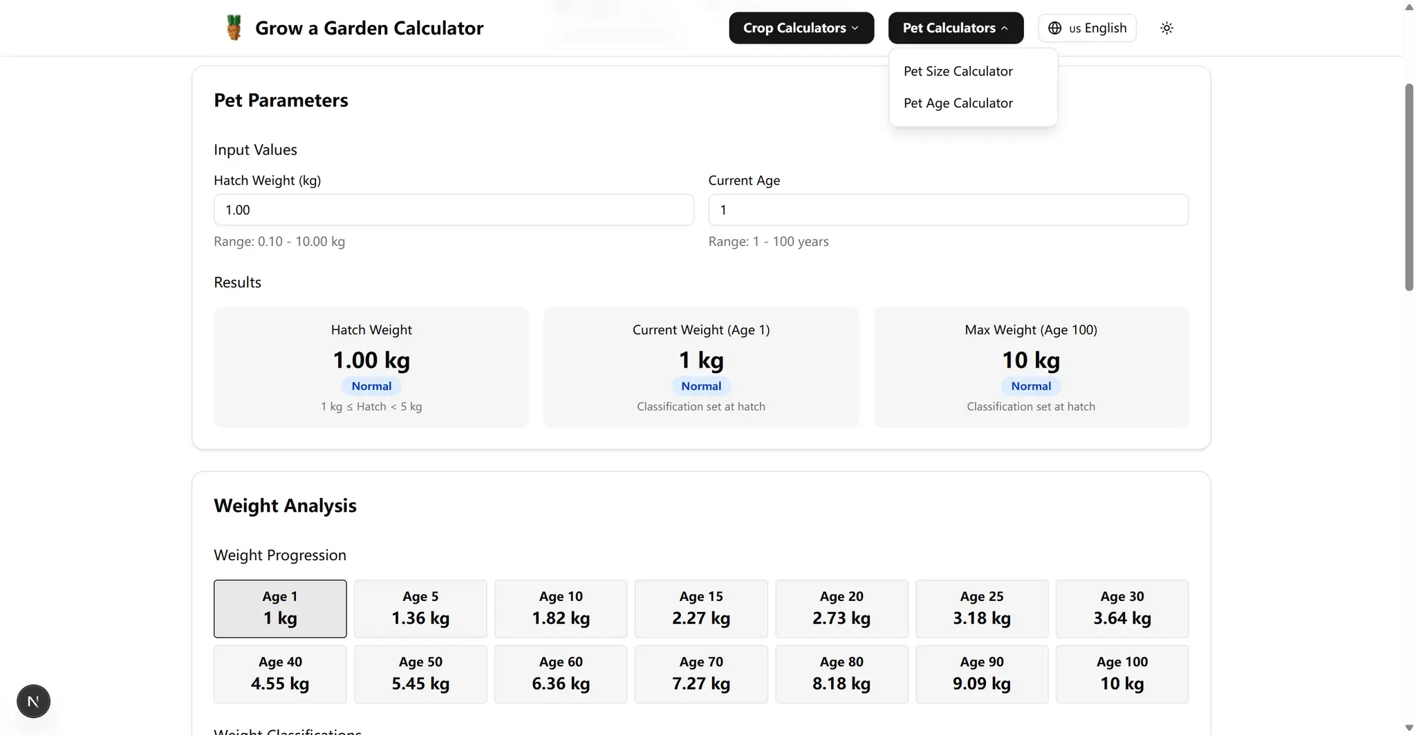 Screenshot 1 of Grow a Garden Calculator new