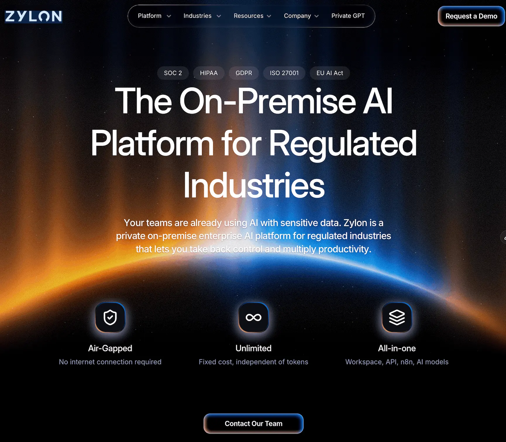 Screenshot 2 of Zylon Private AI Platform
