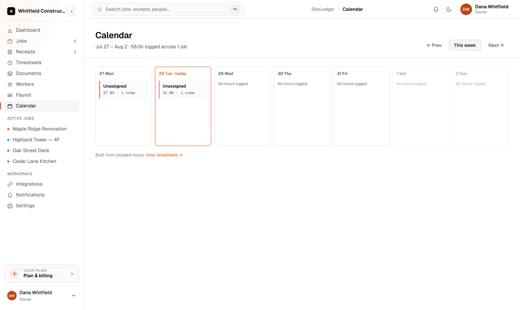 Screenshot 1 of SiteLedger