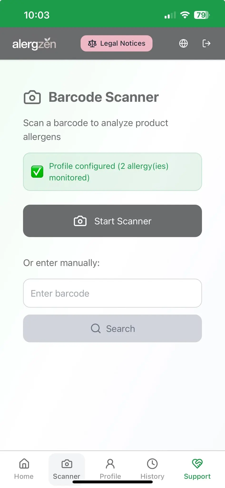 Screenshot 5 of AlergZen - Free Allergen Scanner