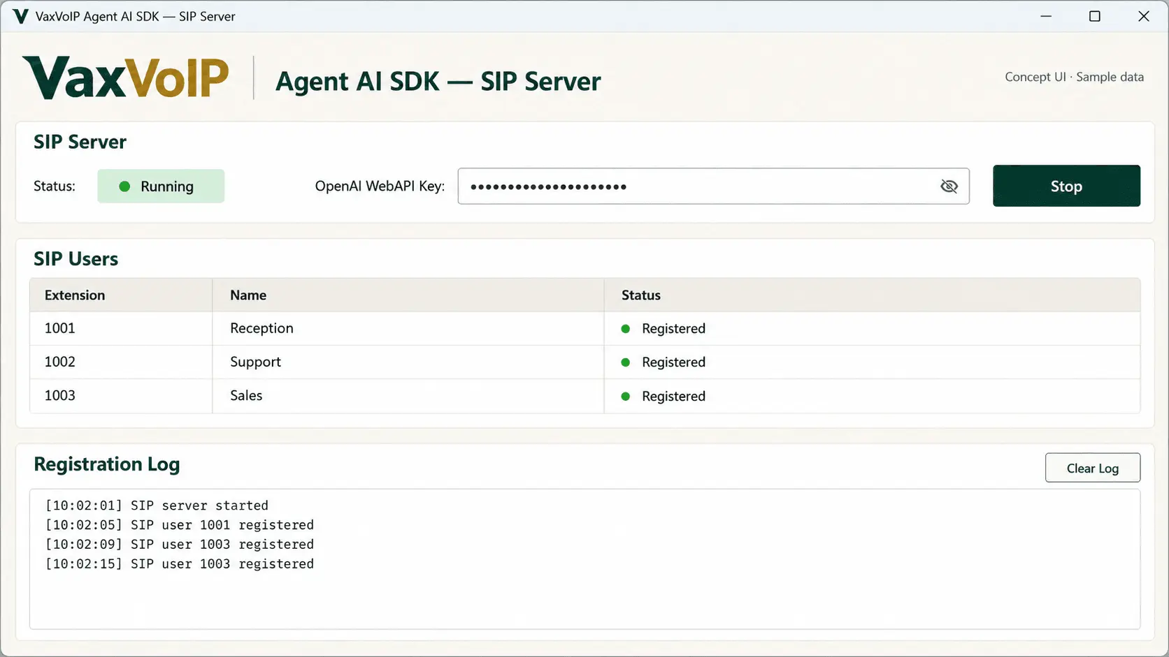 Screenshot 6 of VaxVoIP SIP AI Voice Agent SDK