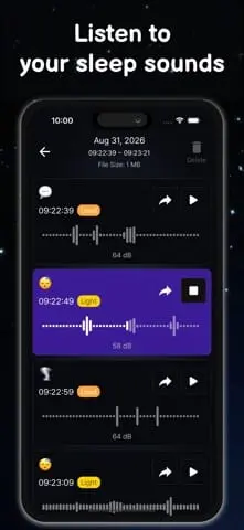 Screenshot 4 of SleepTalk: Snore Recorder App